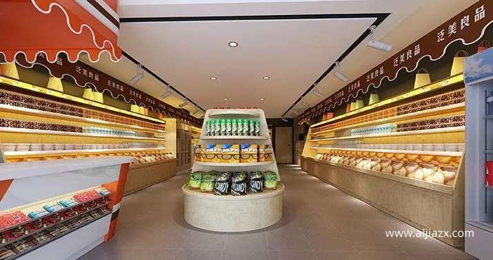 鄭州干果店設(shè)計，干果專賣店裝修設(shè)計要點