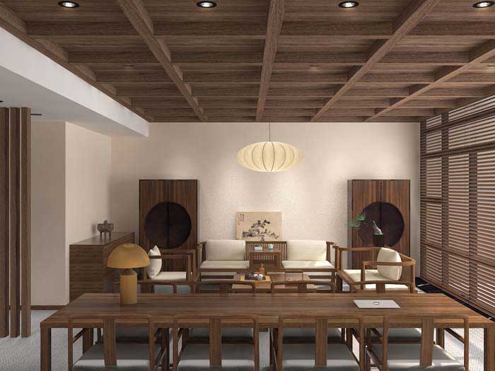 300m2洛陽茶居會(huì)所設(shè)計(jì)效果圖