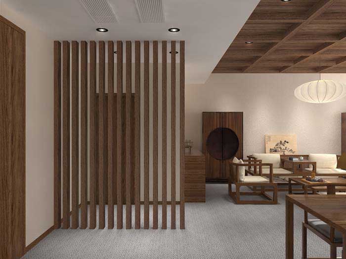 300m2洛陽茶居會(huì)所設(shè)計(jì)效果圖